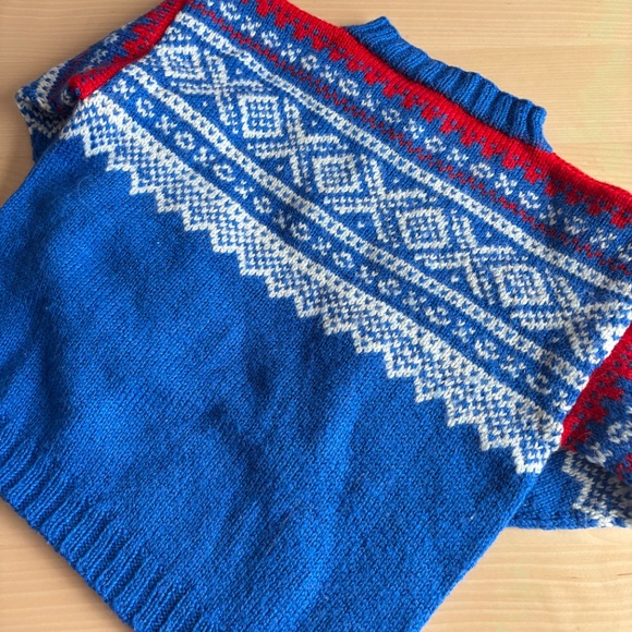 Vintage Christmas / Winter chunky soft sweater. Size 4 kids - Picture 4 of 5